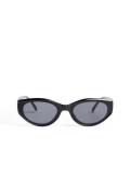 NA-KD Slim Cateye Sunglasses - Black