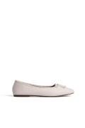 NA-KD Woven Ballerinas - White