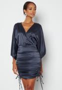 BUBBLEROOM Kimberly Satin Dress Dark blue 34