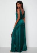 Bubbleroom Occasion Laylani Satin Gown Dark green 46