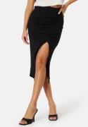 BUBBLEROOM Vilja Rib Skirt Black M