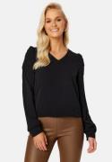 ONLY Mette LS Puffsleeve Top Black S