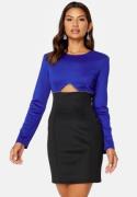 BUBBLEROOM Contrast Dress Blue / Black XS