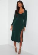 Bubbleroom Occasion Giulia Long Sleeve Dress Dark green 46