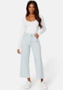 BUBBLEROOM Cropped Wide Jeans Light denim 34