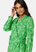 Object Collectors Item Rio L/S Wrap Dress Fern Green AOP:Anima 38