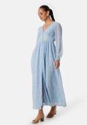 ONLY Amanda L/S Long Dress Cashmere Blue AOP:Al M