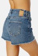 Pieces Tulla HW Shorts Medium Blue Denim L