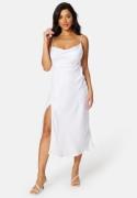 Bubbleroom Occasion Frey Satin Midi Wedding Gown White 46