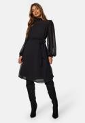 Happy Holly Pavlina Dobby Dress Black 32/34