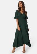 Happy Holly Ellinor Viscose Dress Dark green 36/38