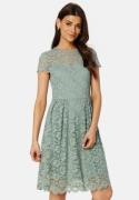 VILA Kalila Capsleeve Lace Dress Green Milieu XL