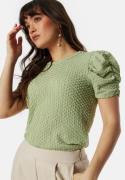 VILA Vianine S/S Puff Sleeve top Swamp XS