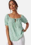 BUBBLEROOM Allison Blouse Green/Patterned S