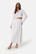 BUBBLEROOM Noele Viscose Crepe Maxi Skirt White XL