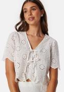 BUBBLEROOM Broderie Anglaise Blouse White L