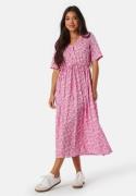 Pieces Pctala String Tie Midi Dress Hot Pink XL