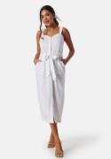 BUBBLEROOM Linen Blend Dress White 42