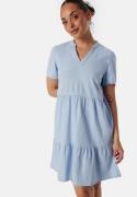 ONLY Onltiri-Caro V-Nec Lin Dress Cashmere Blue S