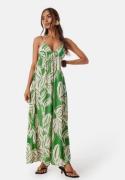 ONLY Onlalma life poly chole long dress Green/Patterned XL