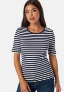 GANT Slim Striped Ribb T-Shirt Evening Blue M