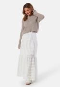 BUBBLEROOM Broderie Anglaise Maxi Skirt White M