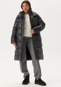 BUBBLEROOM Semi Shiny Long Padded Jacket Black L