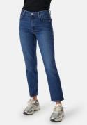 GANT Straight Cropped Jeans Dark Blue Broken In 25