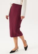 GANT Wide Ribbed Wool Skirt Plumped Red XS