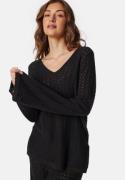 VERO MODA Vmiberia Ls V-neck Long Knit B Black XS