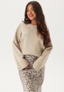 VILA Vicassie O-neck L/S KNIT TOP K Natural Melange S