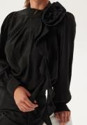 VERO MODA Vmbailey Ls Frill Top Wvn Black XS