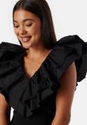 BUBBLEROOM Flounce Top Black S