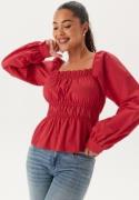 BUBBLEROOM Smock Blouse Red S