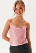 BUBBLEROOM Foil Strap Top Light pink M