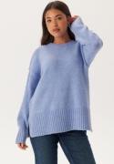 Pieces Pcnancy Ls Loose O-neck Knit Hydrangea L