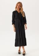 BUBBLEROOM Puff Sleeve Structured Dress  Black M