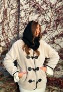 ONLY Onlmali Faux Fur Duffle Coat  Moonbeam/DETAIL BLACKETAIL BLA L