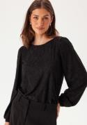 VILA Viadele O-neck L/S TOP TOP Top Black Beauty L