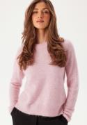 SELECTED FEMME Slflulu LS Knit O-Neck Bleached Mauve Detail:MELANGE L