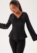 BUBBLEROOM Drapy Blouse Black 42