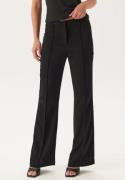 BUBBLEROOM Flared Structured Suit Trousers Black 34