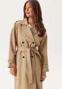 VILA Viaddison L/S LONG TRENCHCOAT  Savannah Tan 36