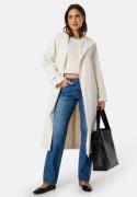 BUBBLEROOM Belted Midi Trenchcoat Winter white 46