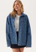 Dr. Denim Devon Worker Jacket  Stream Sky Retro Contrast      M