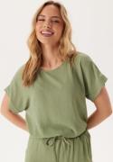 VILA Vijosa S/S TOP - NOOS TOP - NO Oil Green 44