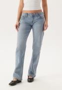 True Religion Sarah Low Rise Straight Light Wash 25