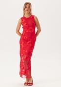 YAS Yasfloree Sl Long Dress Cherry Tomato XS