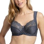 Miss Mary Jacquard And Lace Underwire Bra BH Mørkgrå  C 80 Dame