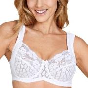 Miss Mary Jacquard And Lace Underwire Bra BH Hvit D 100 Dame